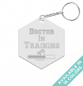 Doctor in Training Hexagon Keychain